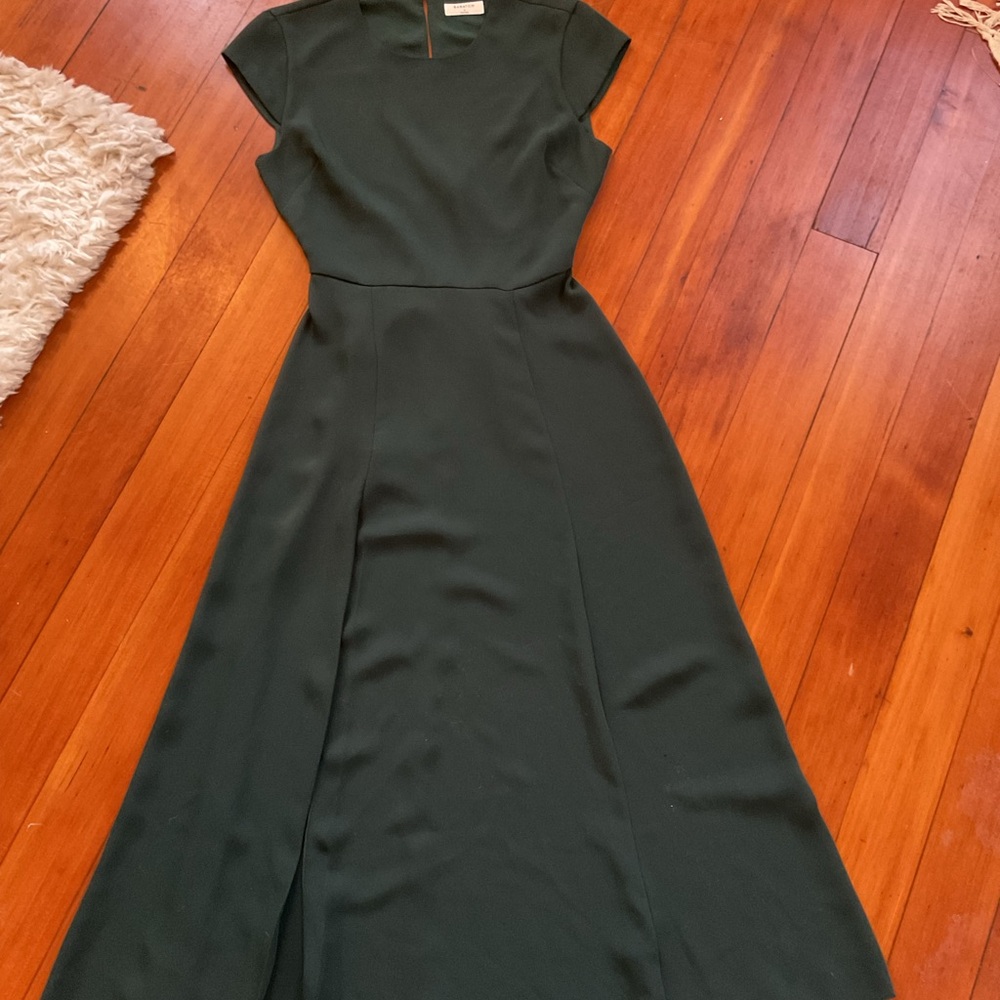 Babaton Dark Green Midi Dress